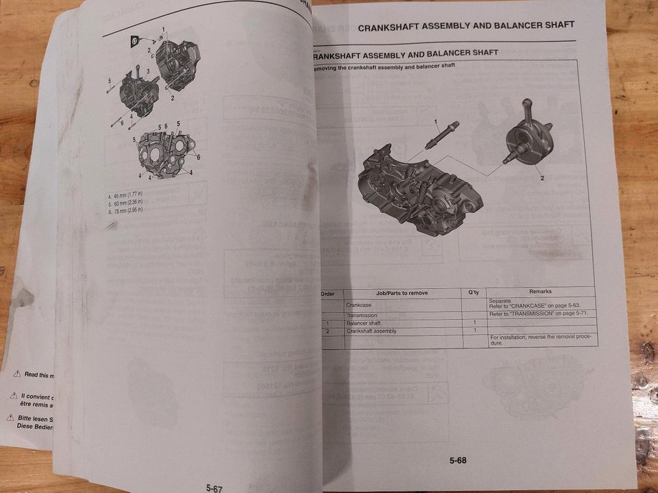 Yamaha YZ450F 2018 Handbuch Service Manual Original in Remscheid