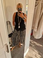 Culotte Hose Sommer weites Bein 38 40 Mango Schwarz Weiß chic Berlin - Spandau Vorschau