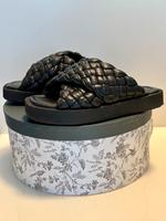 H&M Ledersandalen Schwarz Nordrhein-Westfalen - Herne Vorschau