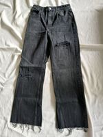 Straight leg wide leg Jeans Zara ripped high waist dad Jeans XS S Berlin - Mitte Vorschau