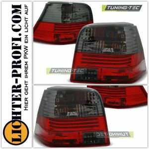 Rückleuchten Set in Rot Schwarz für VW Golf 4 1997-2003 Heckleuchten  Rücklichter