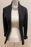 zero, Strickjacke mit Kunstlederdetails, Anthrazit, Gr. 34 Bayern - Wörth a. Main Vorschau