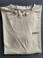 Herren T-Shirt Gr. XS beige mit Peace Druck Wandsbek - Hamburg Sasel Vorschau