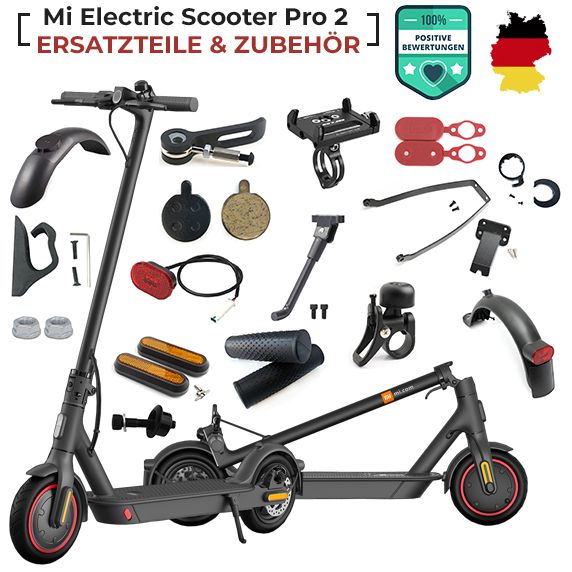 Schloss & Handyhalterung E-Scooter E-Roller Zubehör SET für Xiaomi M365 1S  Pro2
