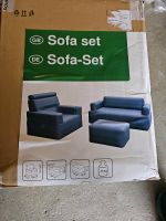 Luft Sofa-Set 3 Teilig mit Pumpe in blau Essen - Stoppenberg Vorschau