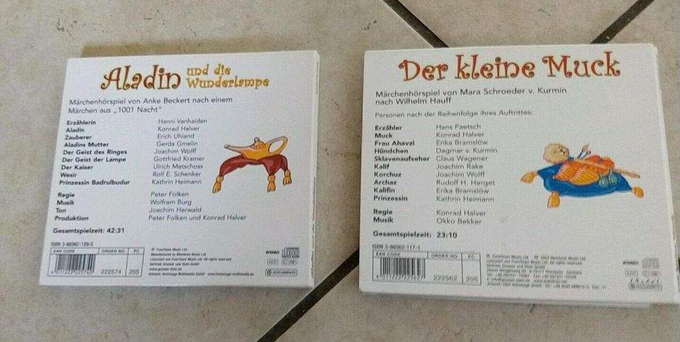 CD Märchen Hörspie Aladin und die Wunderlampe und Der kleine Muck in Appen