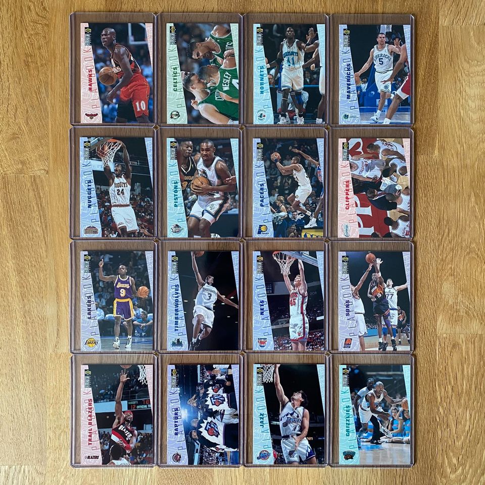 74 x NBA Trading Cards - Basketball Sammelkarten aus (C)1996 in Syke