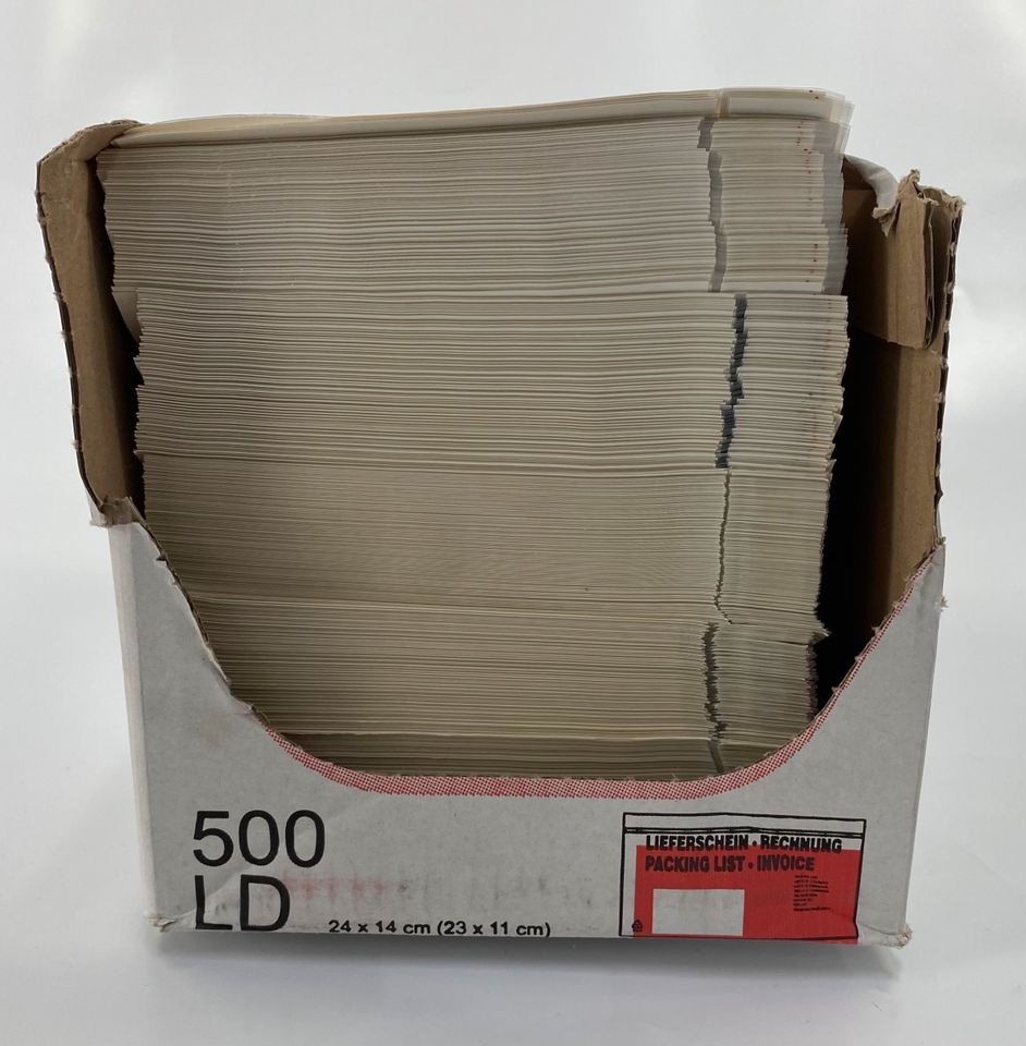 20 500er Boxen UNIPACK Premium Dokumententaschen rot, Großhandelwaren kaufen Restposten Paletten in Tanna