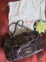 NEU Lack Leder Henkel Hand TASCHE BAG GUESS aubergine Baden-Württemberg - Bammental Vorschau