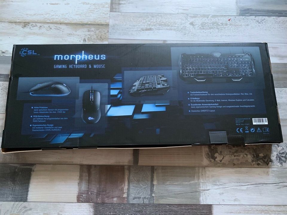 Gaming Keyboard, CSL, Morpheus, LED Beleuchtung, RGB, schwarz in Marl