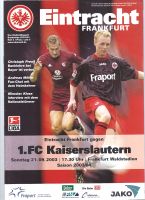 Unsere Eintracht Frankfurt 4 Hefte + Plakat + 4 Pressekarten Hessen - Herborn Vorschau