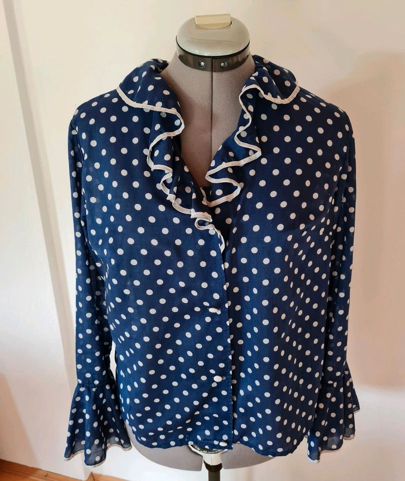 True Vintage Bluse Arido Austria Tupfen Punkte Polka Dots Rüschen in  Sachsen - Zwickau | eBay Kleinanzeigen ist jetzt Kleinanzeigen