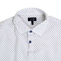 Emporio Armani Hemd Embroidered Polka Dot Shirt White weiß blau Sachsen-Anhalt - Lieskau Vorschau