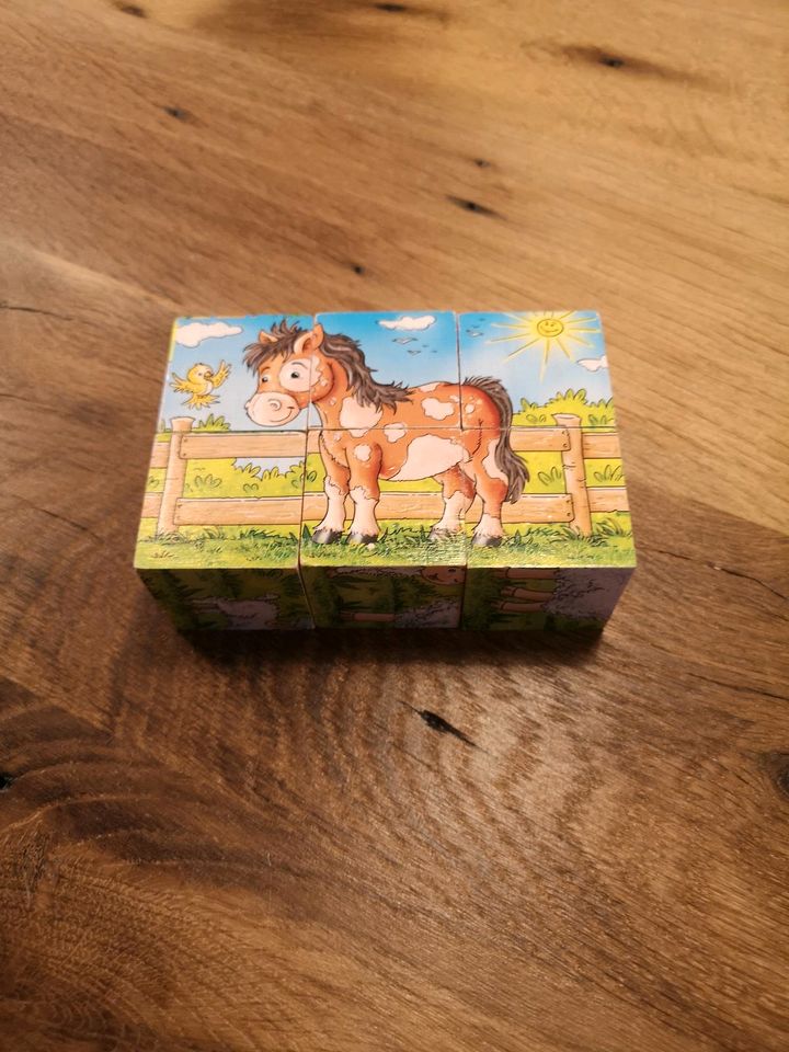 Würfel Puzzle, 6 Teile, 6 puzzles in einem, für die Kleinsten in Nordkirchen