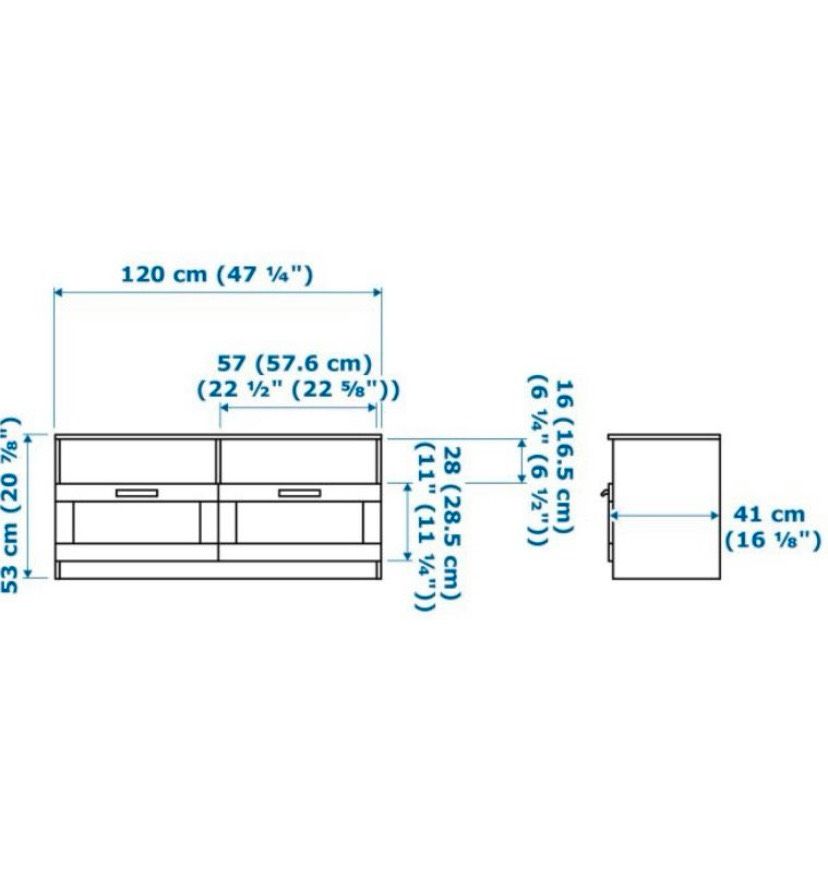 Ikea Brimnes TV Unterschrank 120x41x53cm in Augsburg