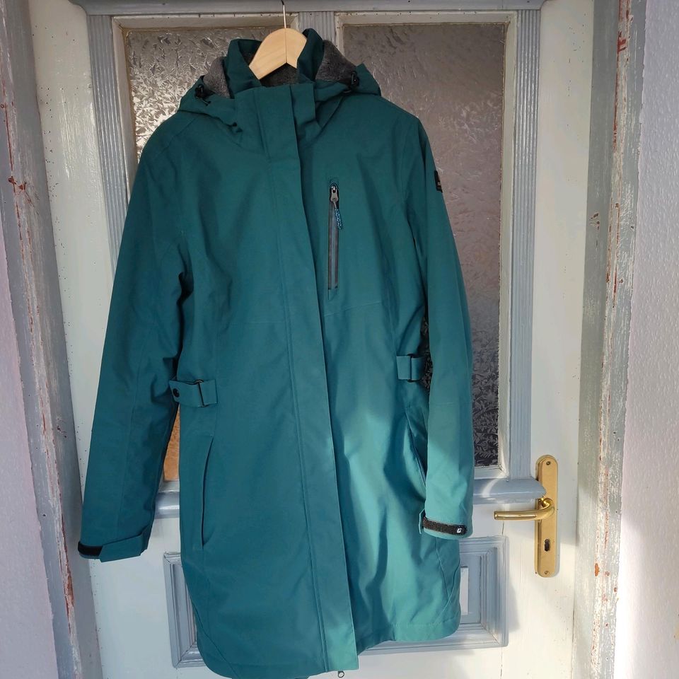 Killtec Wintermantel Gr. 40 Kow Petrol Funktionsjacke in Neuberend