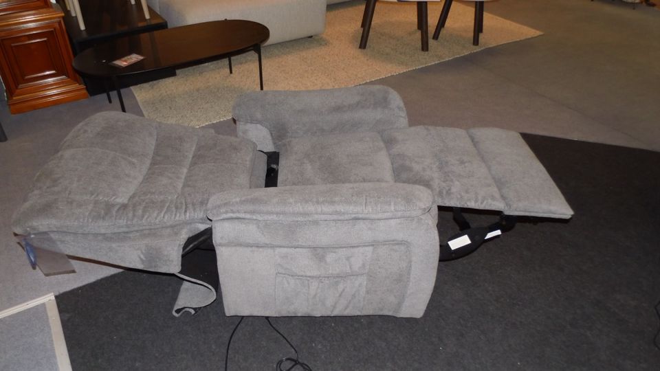TV Sessel 2-motorisch grau wohnen wohnzimmer möbel outlet hütte in Georgsmarienhütte