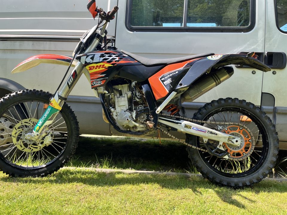 KTM SXF 250 EXC Optik Akrapovic Motocross Vollcross SX Motorrad in Coesfeld