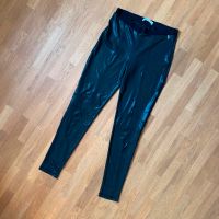 Pierre Balmain Designer Leggings schwarz in Lack-Leder-Optik M Hessen - Bad Homburg Vorschau