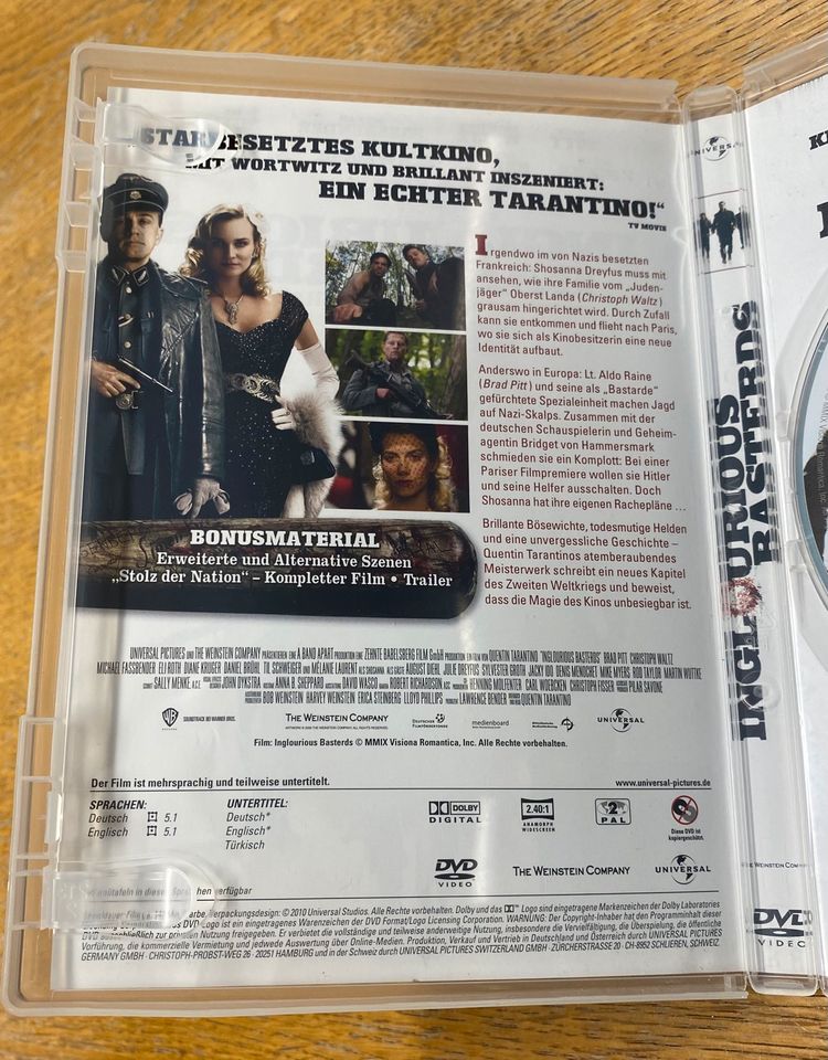 Inglourious Basterds - Brad Pitt; Til Schweiger; Daniel Brühl DVD in Köln