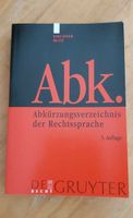 Abkürzungsverzeichnis der Rechtssprache Jura Studium Kirchner Hannover - Südstadt-Bult Vorschau