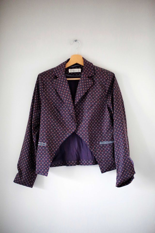 Brigitte von Boch Blazer Jacke Blau Weinrot 38 Bordeaux Oberteil in Hamburg