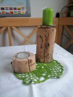 Kerzenhalter-Set aus echtem Holz Mecklenburg-Vorpommern - Bergen auf Rügen Vorschau