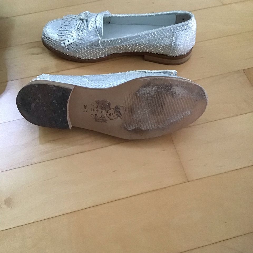 Slipper Loafer Konstantin Starke Ballerina Silber edel top in Bielefeld