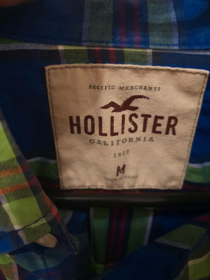 Hollister Hemd Herren Größe M kariert blau grün in Leipzig