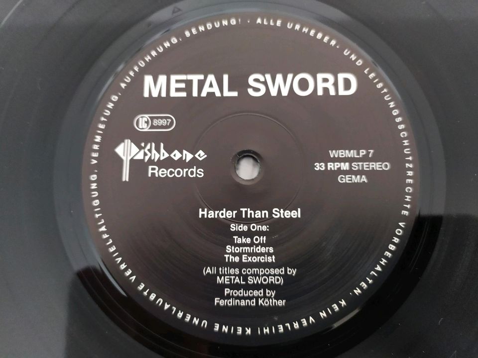 Metal Sword - Harder Than Steel Vinyl LP in Bonn