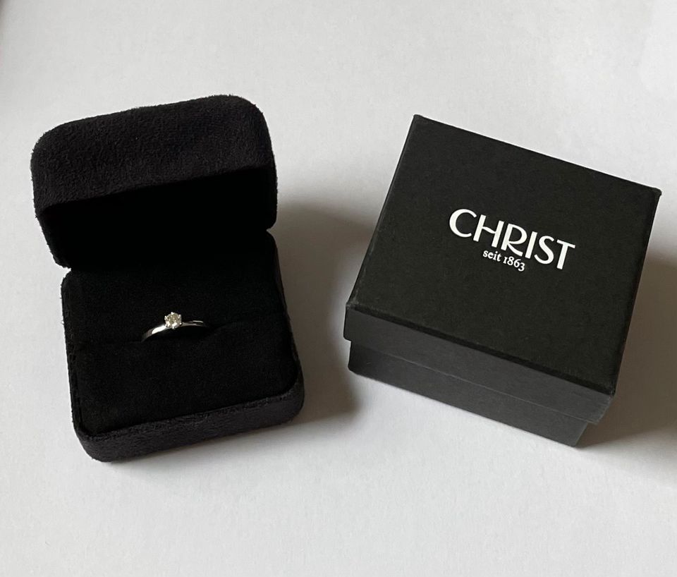 Christ Verlobungsring Diamantring Ring, Größe 50 mit 0,2 ct in Köln