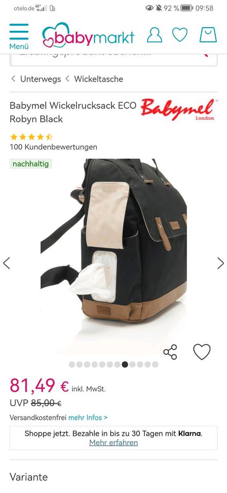 Babymel Wickeltasche in Schwerin