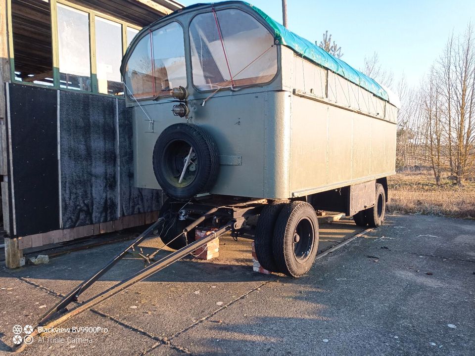 Original NVA Militäranhänger, Anhänger, Bauwagen in Niedergörsdorf