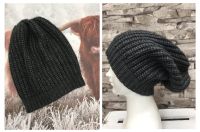 INSIEME Strick Mütze oversize Beanie anthrazit grau Kaschmir mix Nordrhein-Westfalen - Frechen Vorschau