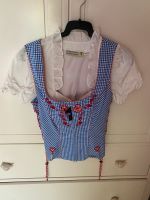 Tracht Dirndl blau weiß Gr. 34 XS Tramontana Corsage Bluse Weste Bayern - Augsburg Vorschau