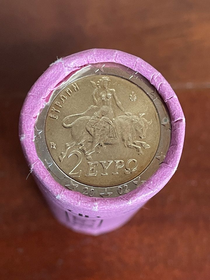 2€ Münzen 2002 Griechenland | 50€ Rolle | TOP | ungeöffnet in Plaidt