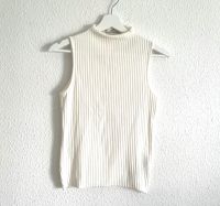 Zara Strick Shirt ärmelloser Pulli Creme Gr.S Hessen - Hochheim am Main Vorschau