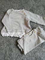 Zwillinge Pullover H&M 56 weiß gestreift Spitze Shirt Nordrhein-Westfalen - Blomberg Vorschau