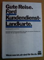 Ford Sammler alter Schätze - Ford Kundendienst-Landkarte 07/1983 Nordrhein-Westfalen - Herford Vorschau