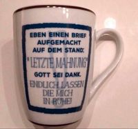 ♥️ Tasse - „Mahnung“ Neu! Duisburg - Duisburg-Süd Vorschau