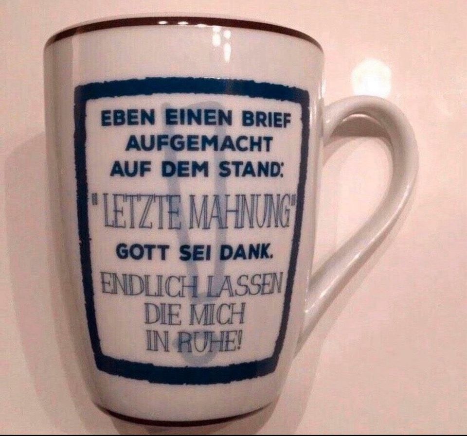 ♥️ Tasse - „Mahnung“ Neu! in Duisburg