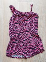 Jumpsuit 146 ärmellos kurze Beine pink/schwarz Bayern - Weilheim i.OB Vorschau