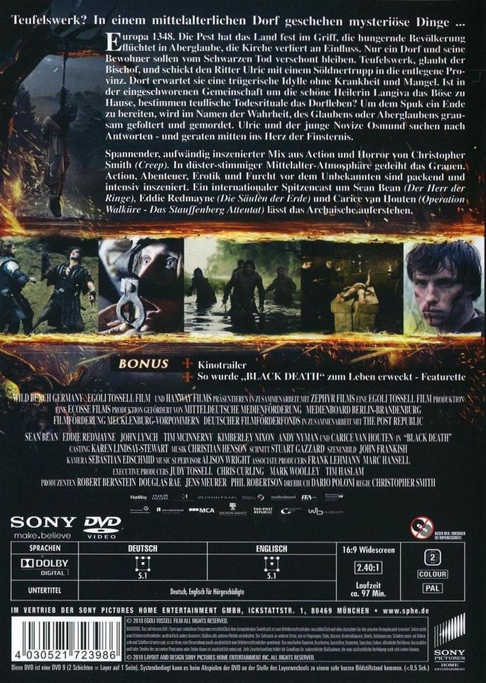 DVD Black Death - Sean Bean + Eddie Redmayne in Dülmen