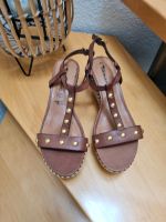 Tamaris Leder Sandalen Keilabsatz Neu Gr.40 braun Nieten Ibiza Nordrhein-Westfalen - Gescher Vorschau