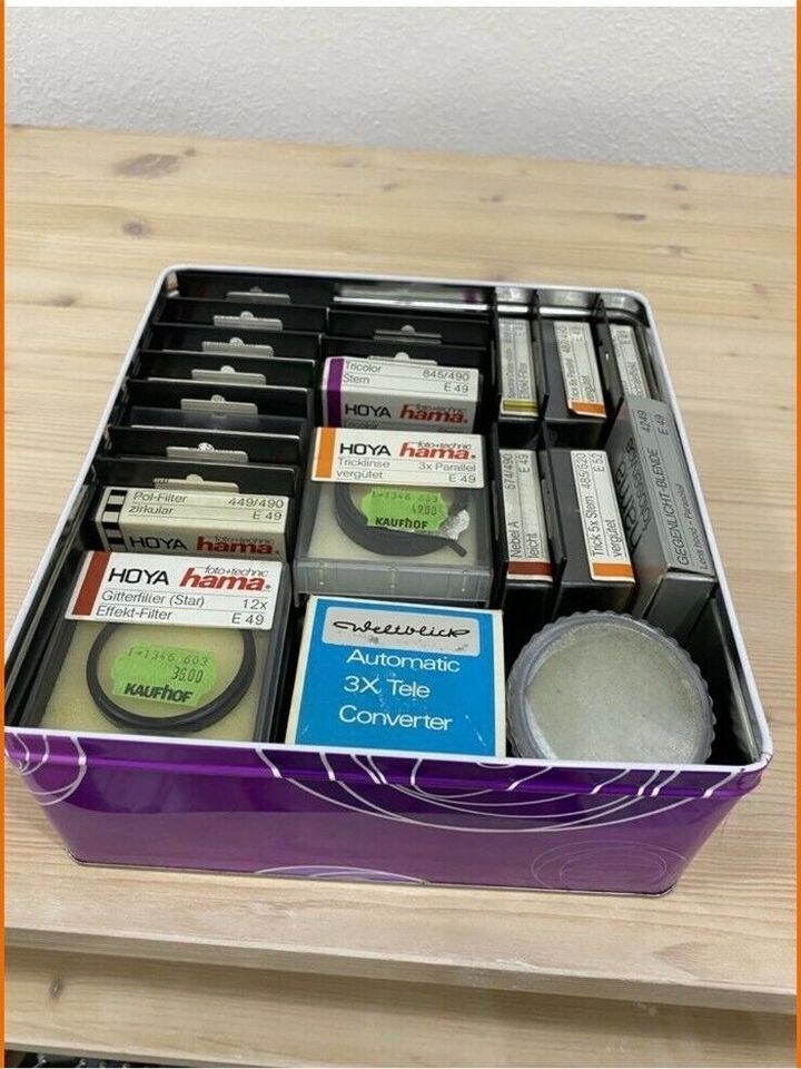 Foto Zubehör Filter Retro komplette Box zu verkaufen mit Inhalt in Bad Wimpfen