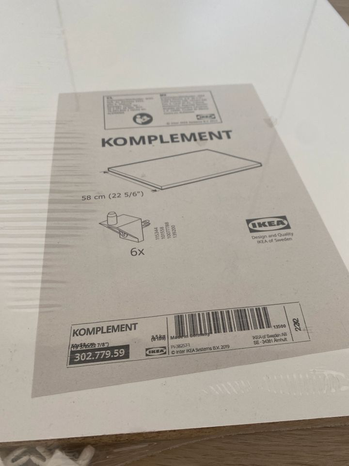IKEA Komplement Einlegeboden 50x58 cm Weiß Pax Kleiderschrank OVP in Köln
