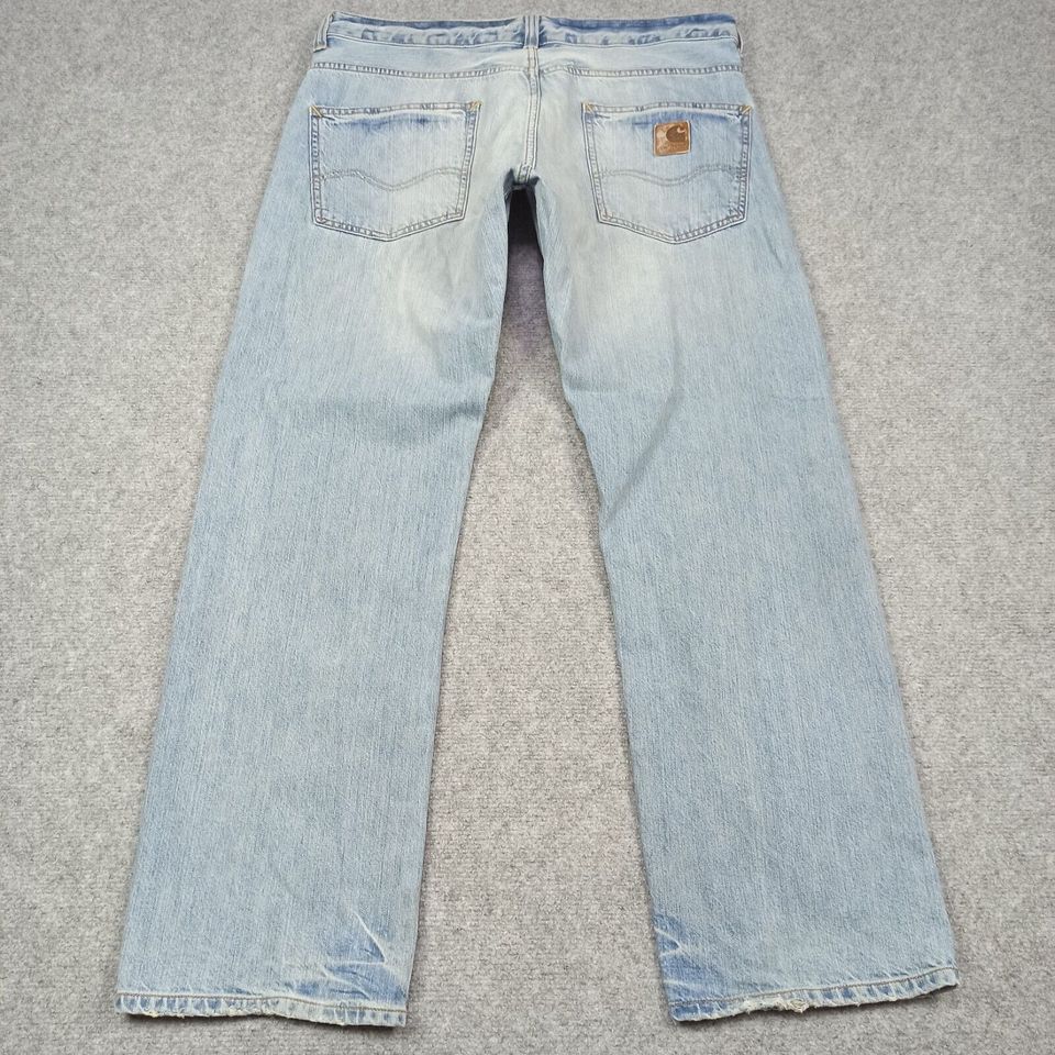 Carhartt, Bronco Pant Herren Jeans, W36 L32 Hellblau in Hamburg