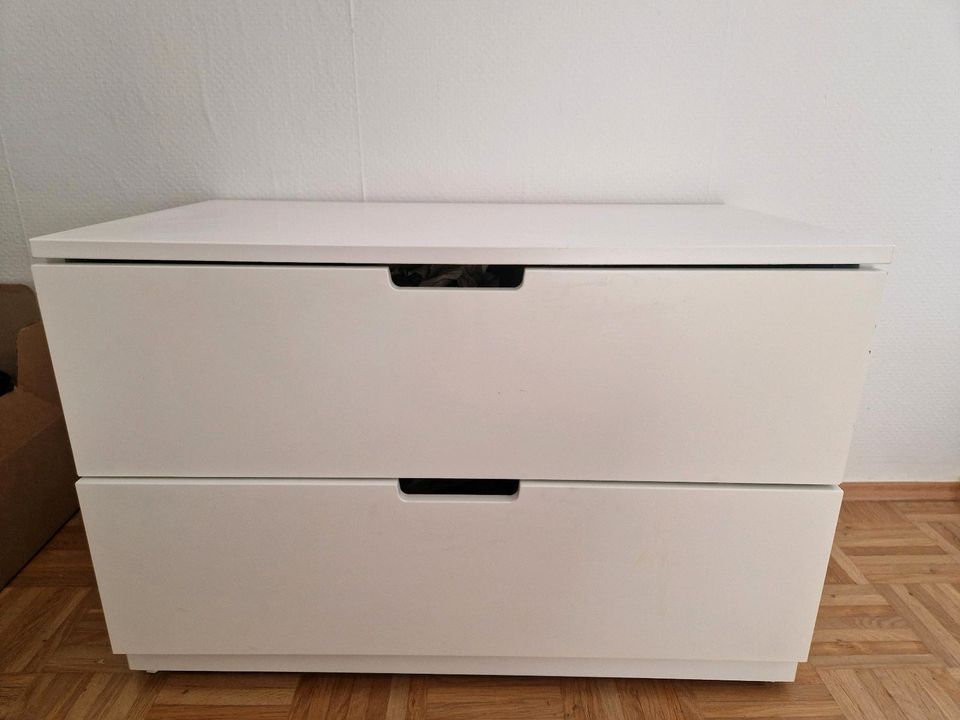 IKEA NORDLI Kommode -NUR BIS 5.5.- weiß 2 Schubladen in Dossenheim