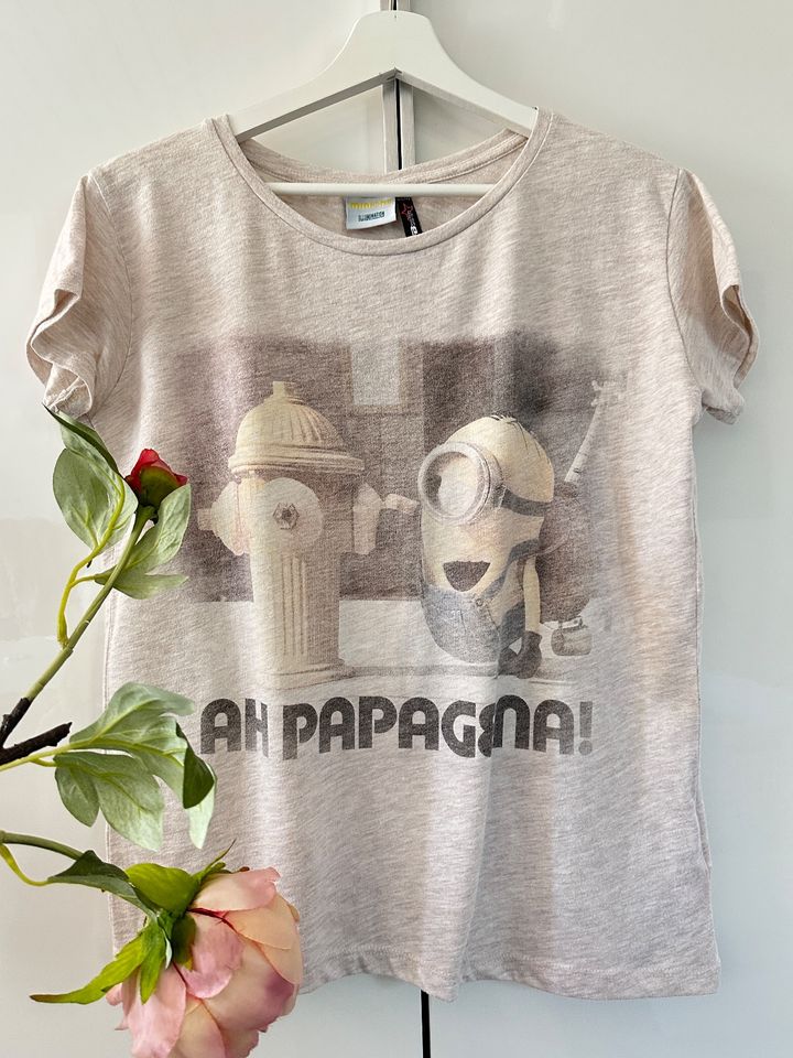 ☀️Stylisches FB Sister T-Shirt Oberteil Gr.XS creme Minions☀️ in Niederwerrn