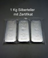 DODUCO 1000 g / 1 Kg AG 999,9 Silber Barren Feinsilber Zertifikat Nordrhein-Westfalen - Lage Vorschau